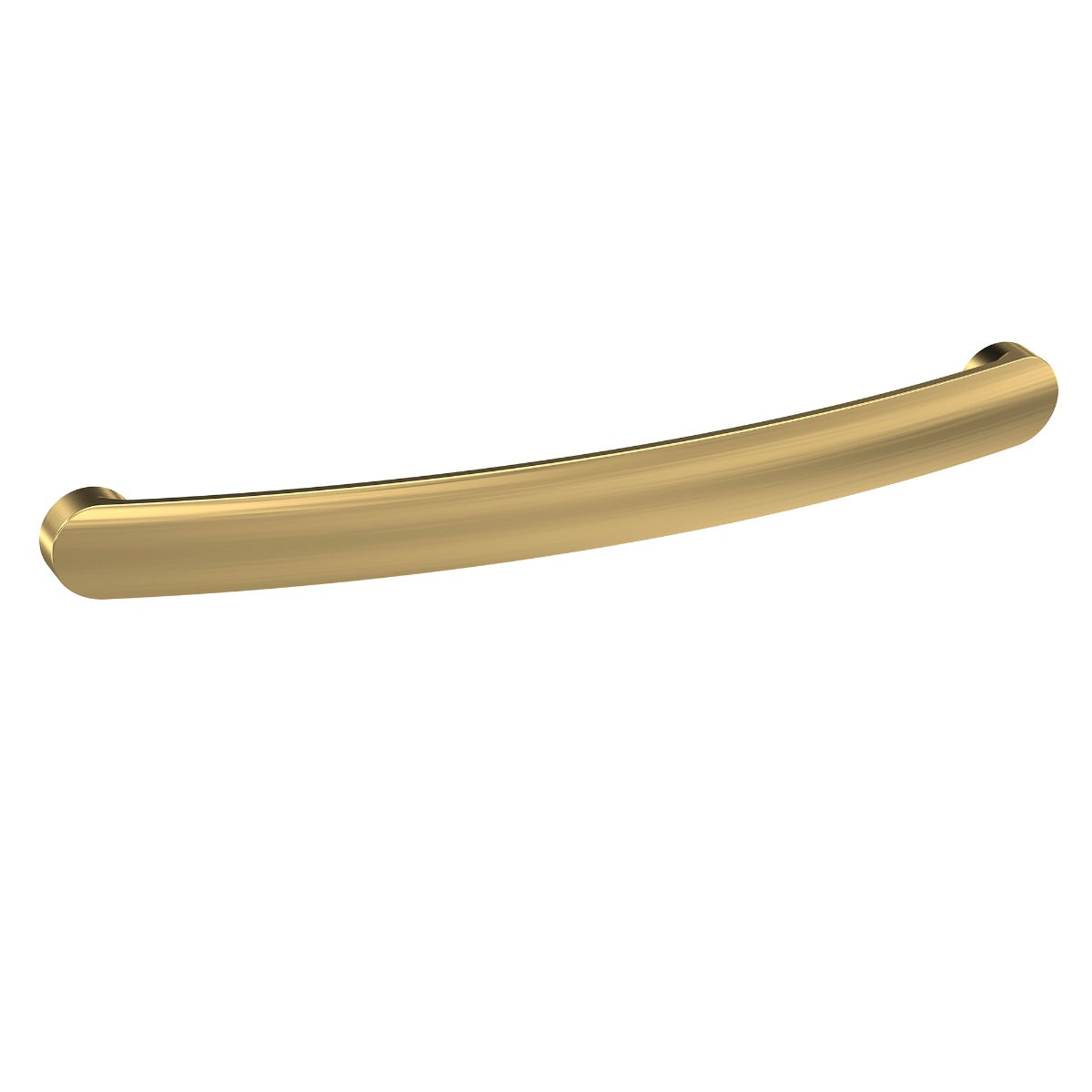 Standard Strap Handle, Brushed Brass, 192mm Centres