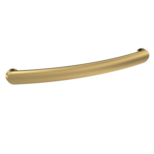 Standard Strap Handle, Brushed Brass, 192mm Centres