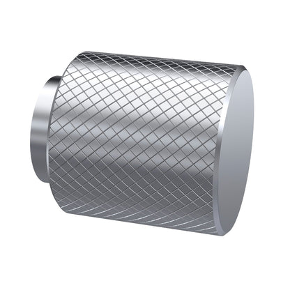 Knurled Knob Handle, Chrome
