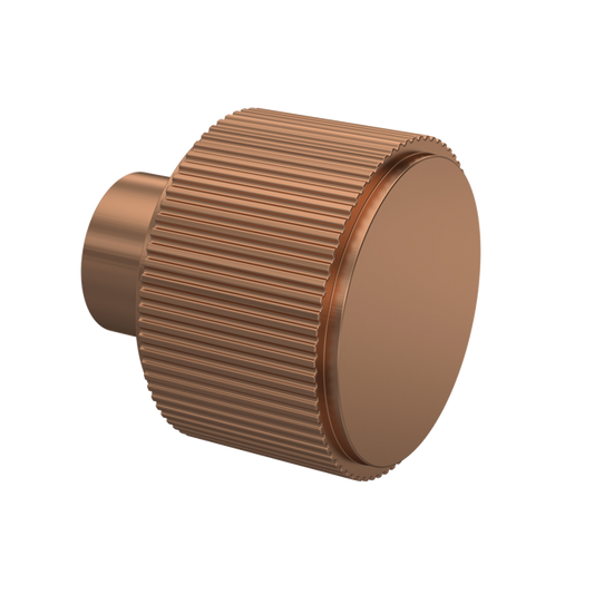 Fairford Brushed Bronze Fluted Knob Handle