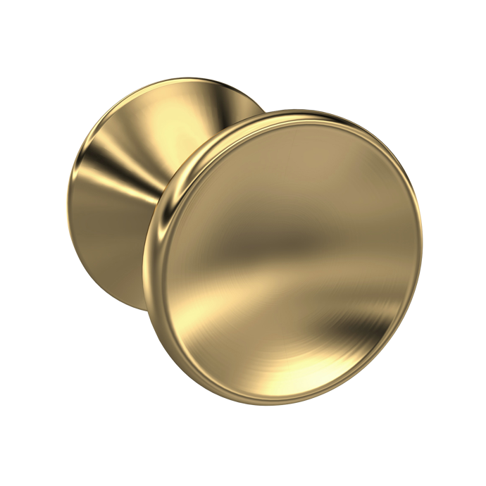 Fairford Brushed Brass Fluted Round Knob (Baya)