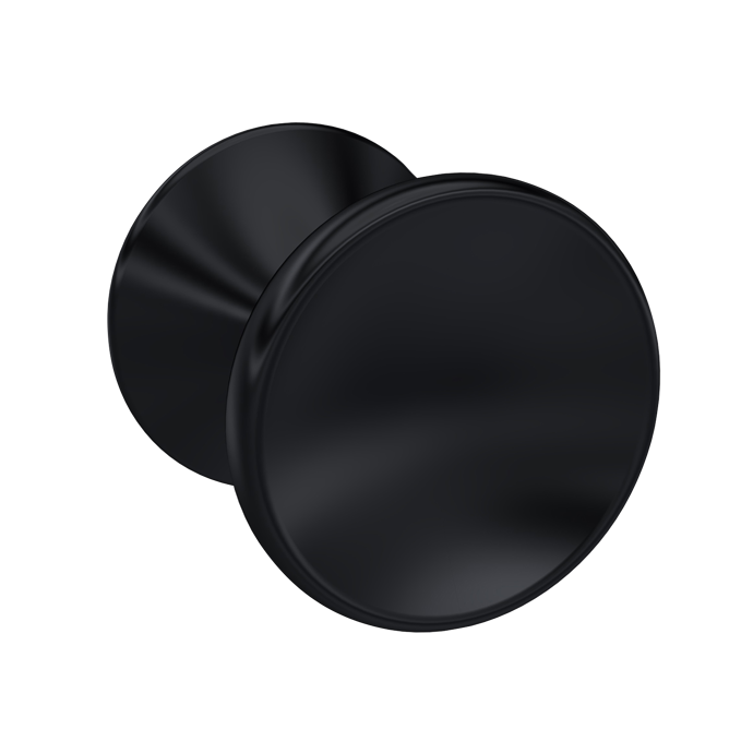 Fairford Matt Black Indented Round Knob (Baya)