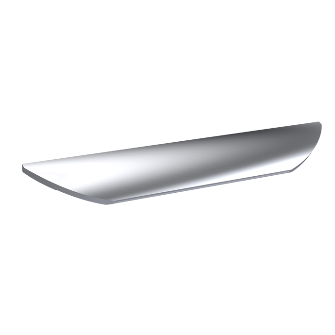 Fairford Finger Pull Handle, Chrome, 224mm Centres
