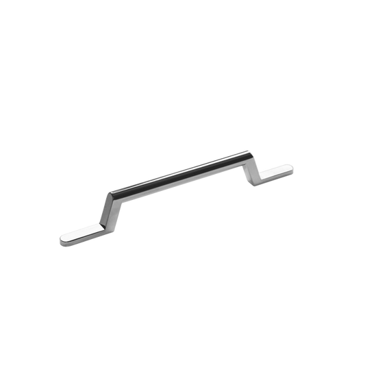 Fairford Round Strap Handle, Chrome, 128mm Centres