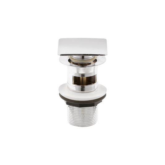 Fairford Square Push Button Basin Waste, Slotted