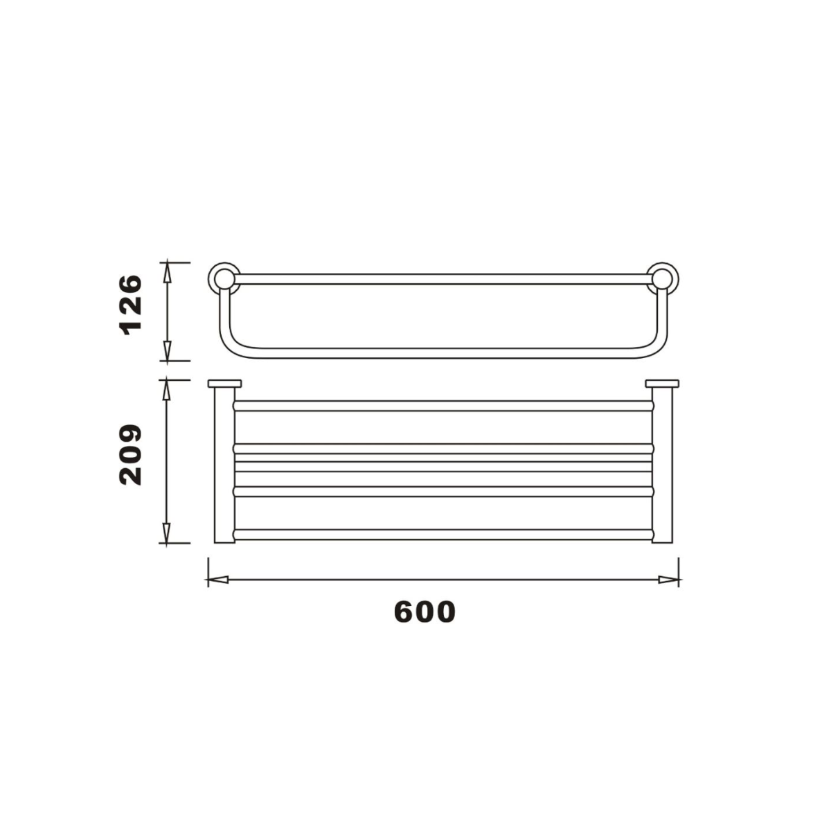 Fairford Riena Towel Shelf