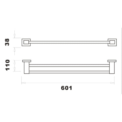 Fairford Cove Double Towel Bar