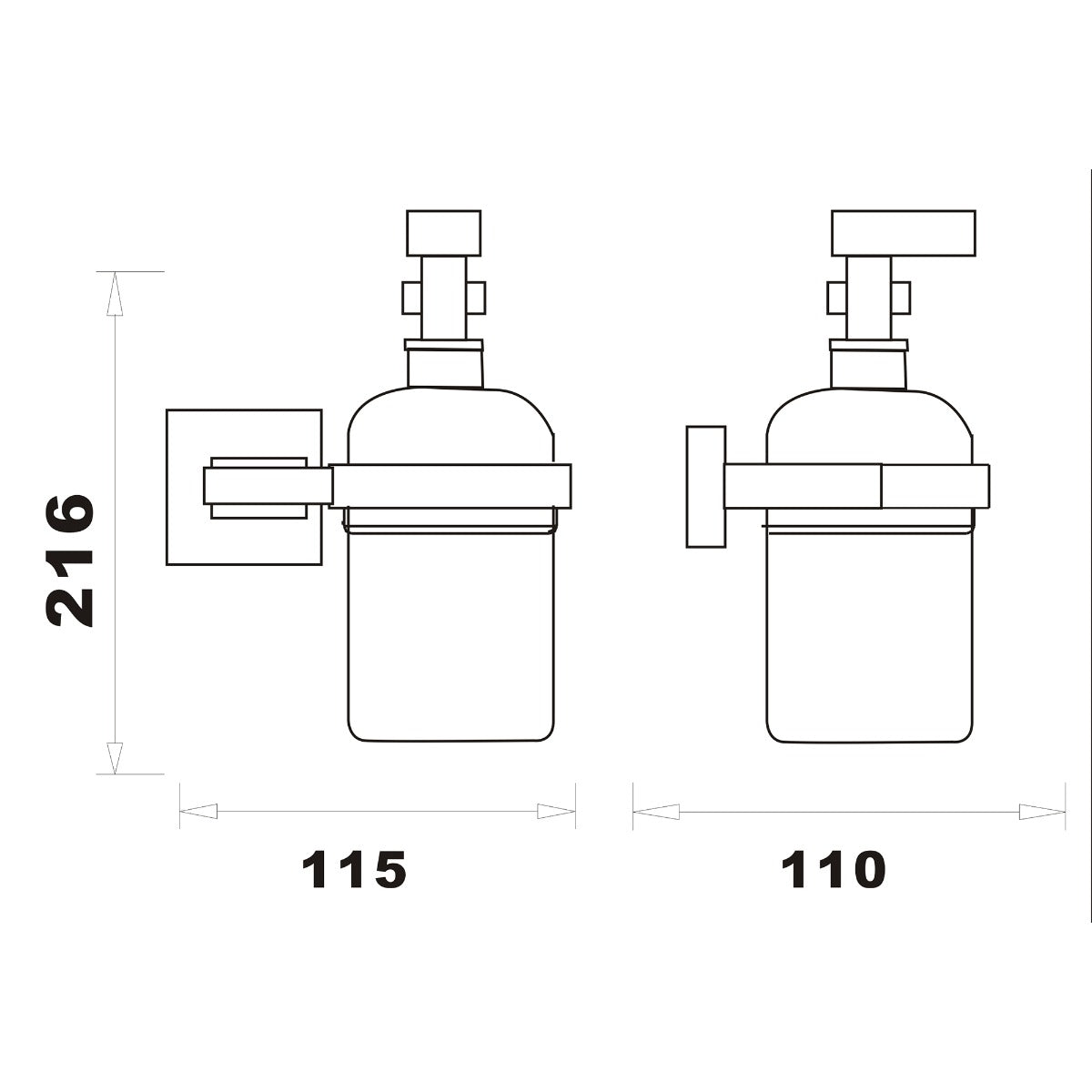 Fairford Brent Soap Dispenser and Holder