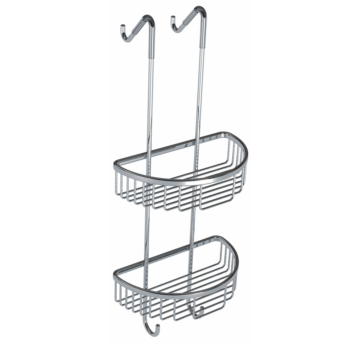 Fairford Chrome Curved Hung Basket