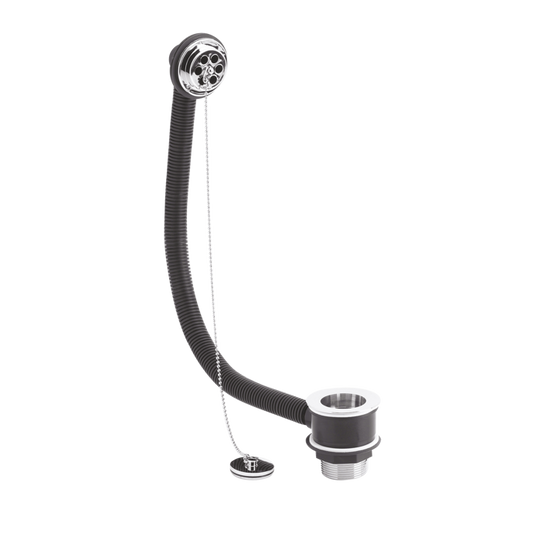 Fairford Chrome Bath Waste & Overflow, 480mm
