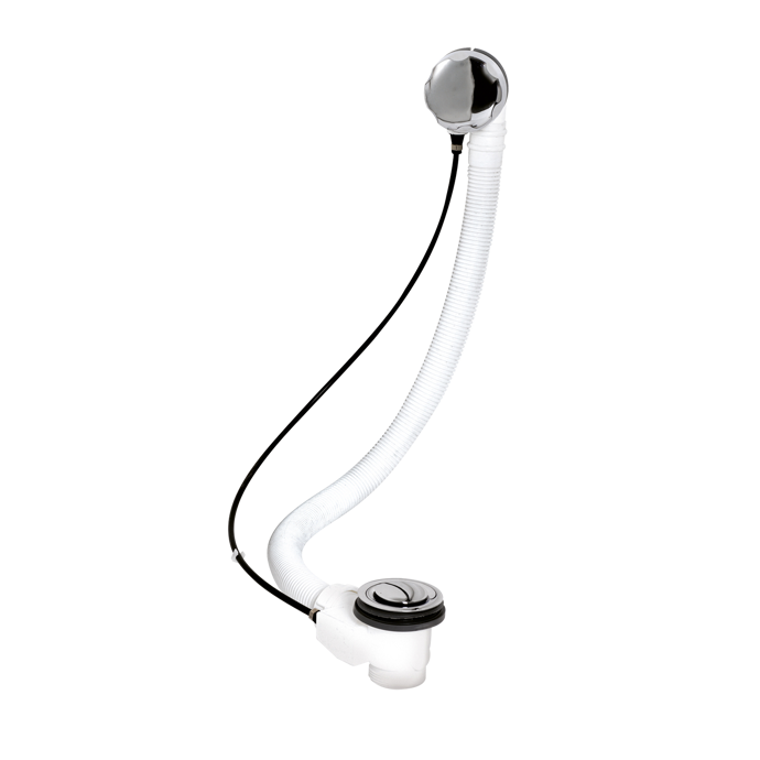 Fairford Chrome Pop Up Bath Waste & Overflow, 830mm