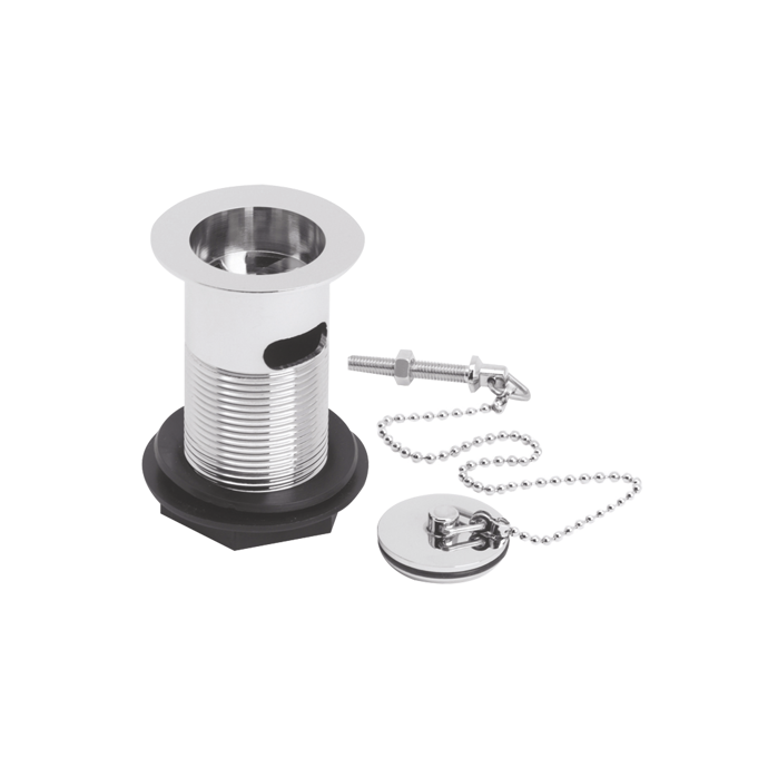 Fairford Chrome Basin Plug and Chain