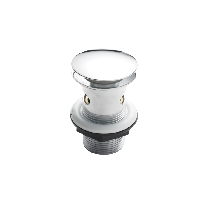 Fairford Chrome Push Button Basin Waste, Slotted