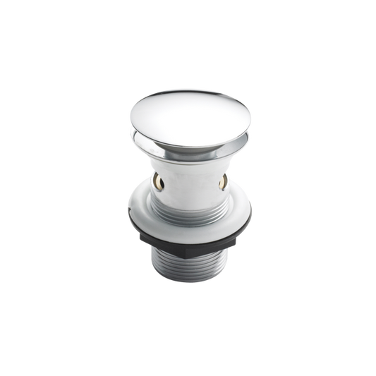 Fairford Chrome Push Button Basin Waste, Slotted