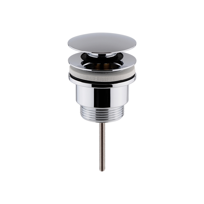 Fairford Chrome Universal Push Button Basin Waste
