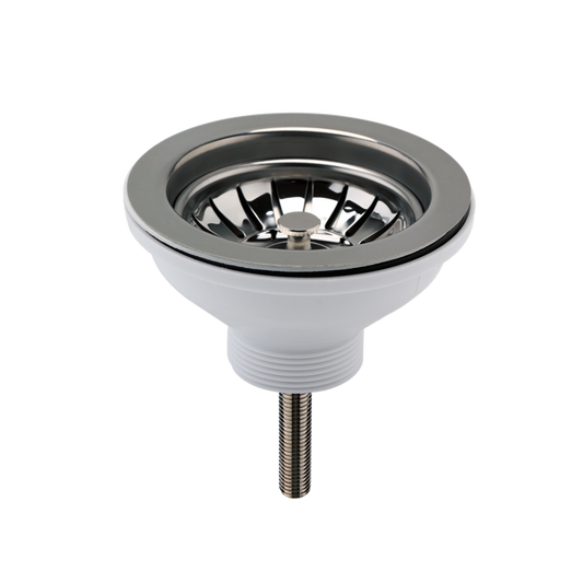 Fairford Gunmetal Sink Strainer Waste, Pull Out Basket
