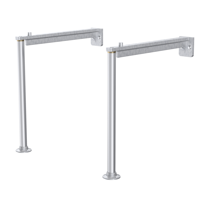 Fairford Cleaners Sink Legs & Wall Bracket Kit (Pair)