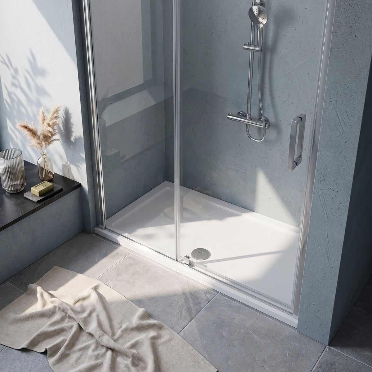 Fairford 1300 x 800mm Rectangular Shower Tray