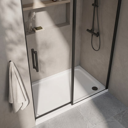 Fairford 1200 X 900mm Rectangular Shower Tray, Corner Waste