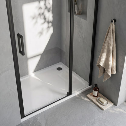 Fairford 1500 x 800mm Rectangular Shower Tray, Corner Waste