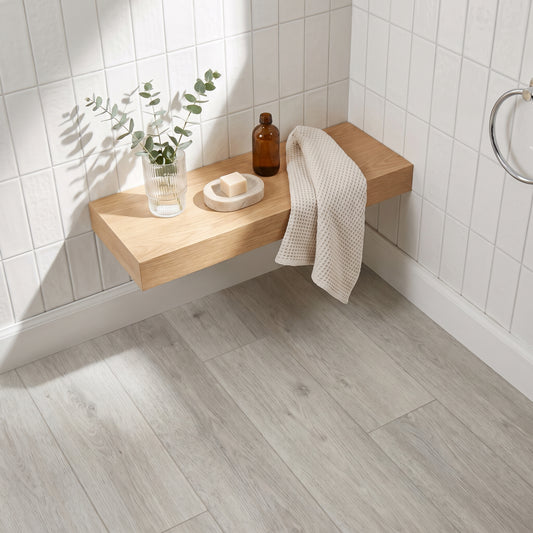 Rivato Canadian Grey 1220 x 183mm Solidcore Waterproof Click Flooring Planks (Pack of 8) - 1.79m Per Pack