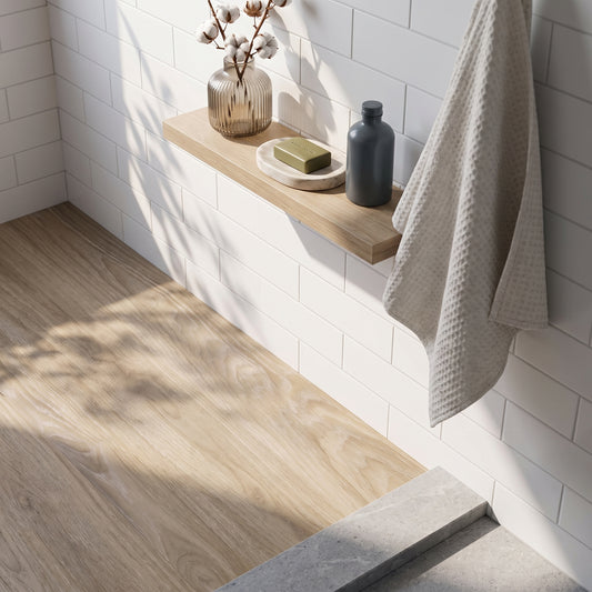Fairford Natural Oak 1200 x 176mm Solidcore Waterproof Click Flooring Planks (Pack of 8) - 1.69m Per Pack