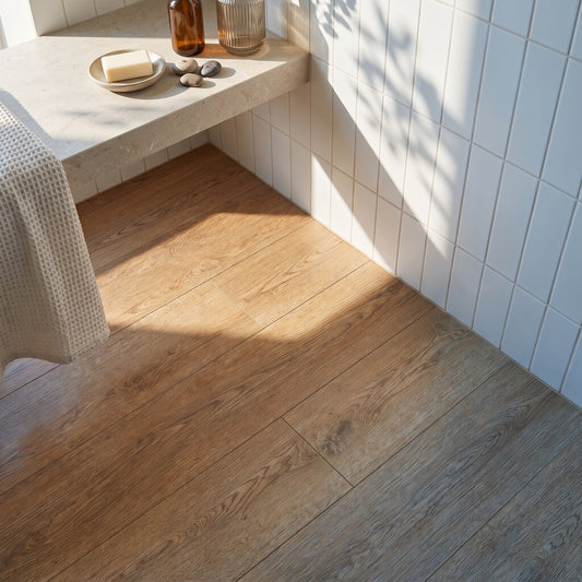 Rivato Country Oak 1220 x 183mm Solidcore Waterproof Click Flooring Planks (Pack of 8) - 1.79m Per Pack