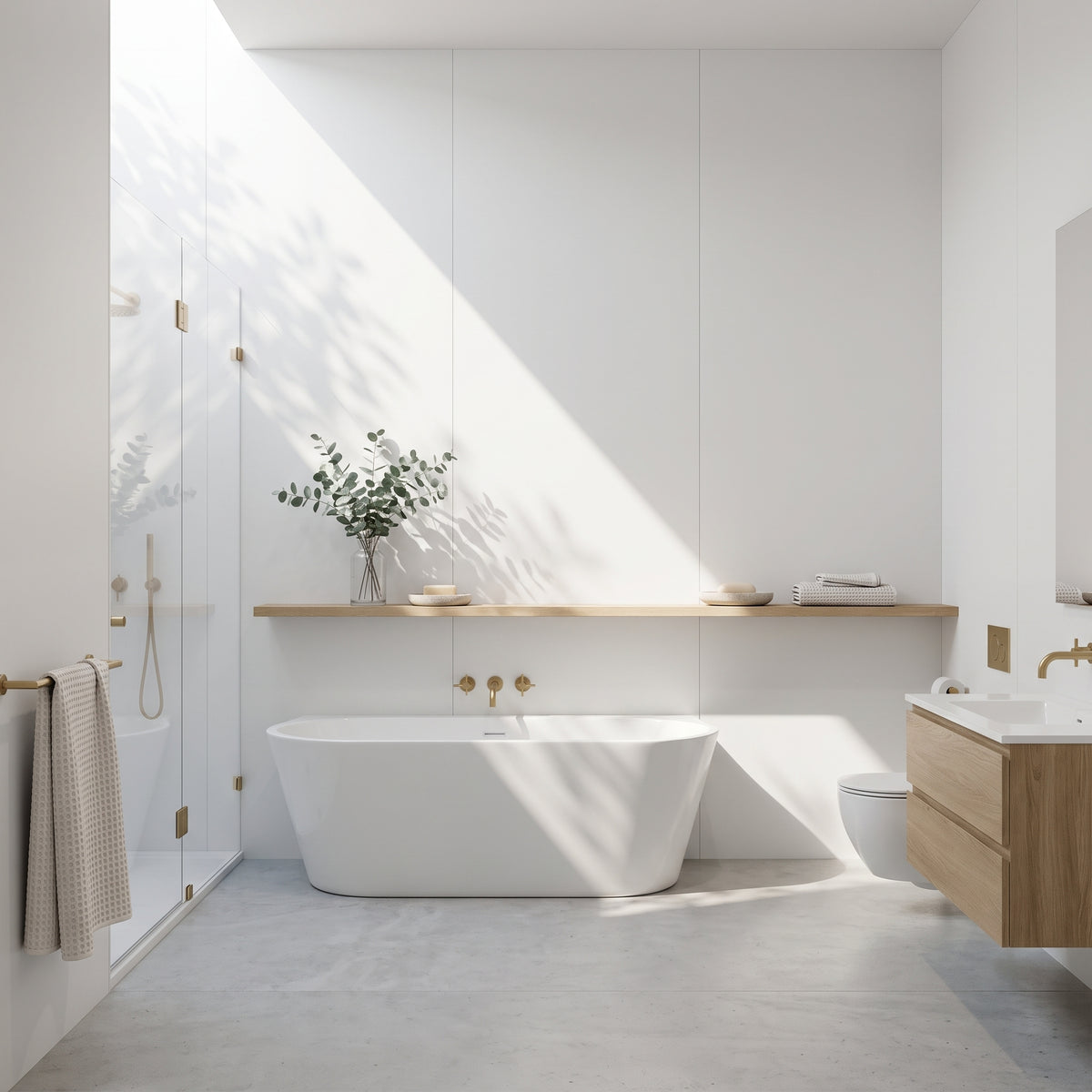 Hydraset Alpine White Matt 1200 x 2400 Setlock Wall Panel