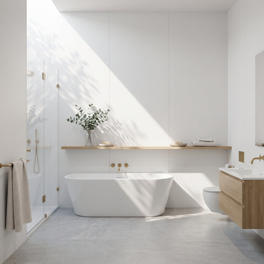 Hydraset Alpine White Matt 1200 x 2400 Setlock Wall Panel
