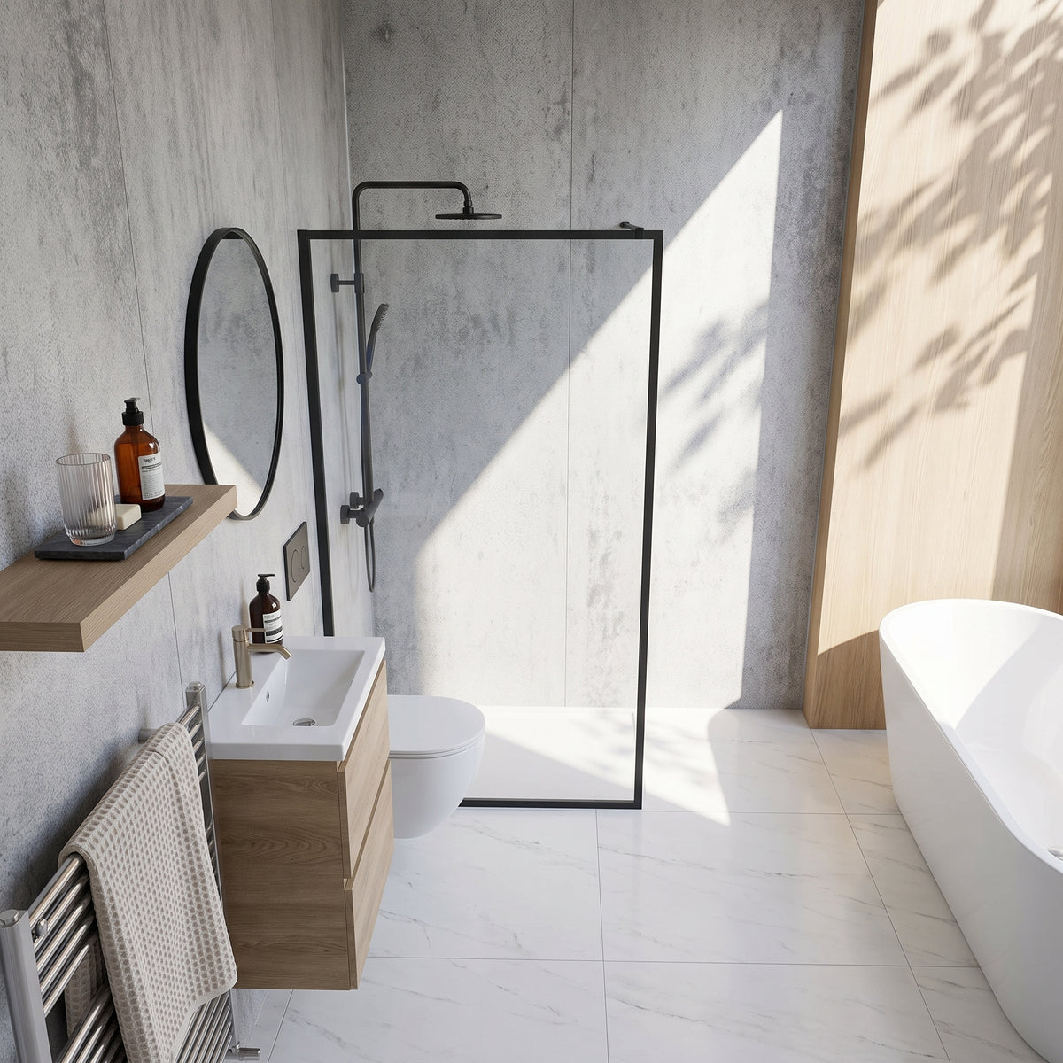Hydraset Arctic Stone 1200 x 2400 Square Edge Wall Panel