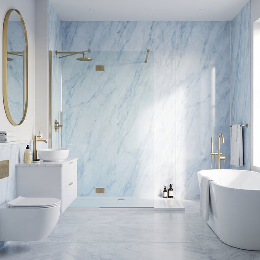 Hydraset Essentials Blue Marble 2 pack Wall Panels 1000x2400
