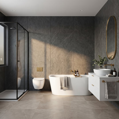 Hydraset Nero Graphite Matt 1200 x 2400 Setlock Wall Panel