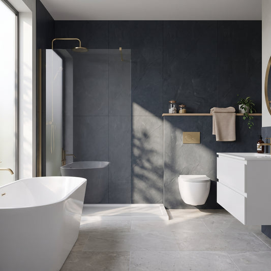 Hydraset Riven Slate Matt 1200 x 2400 Setlock Wall Panel
