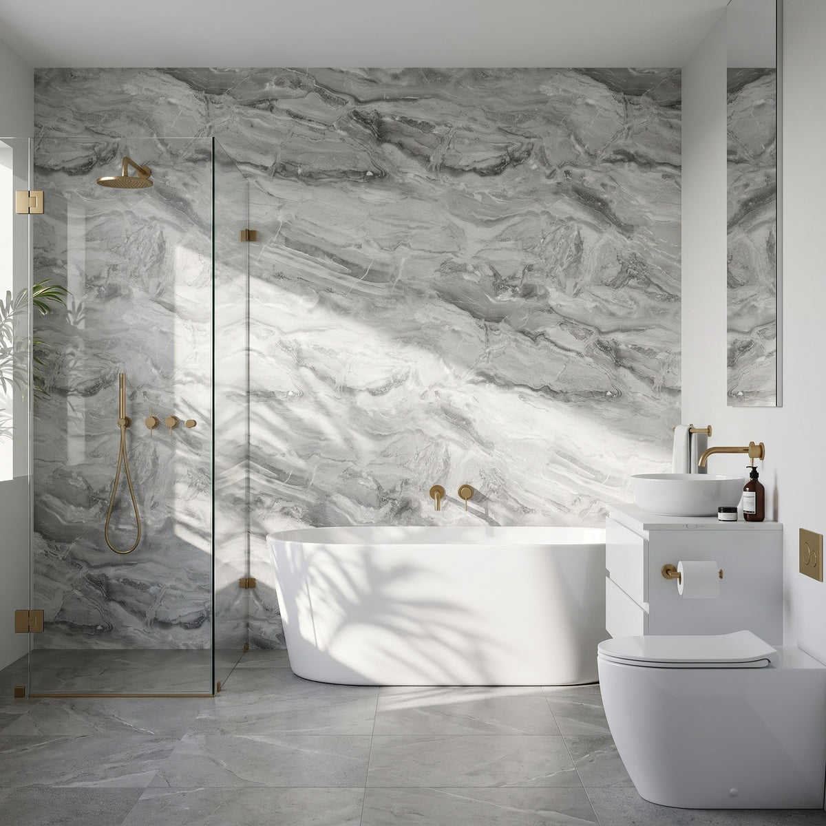 Hydraset Stratus Marble Square Edge 2400 x 1200