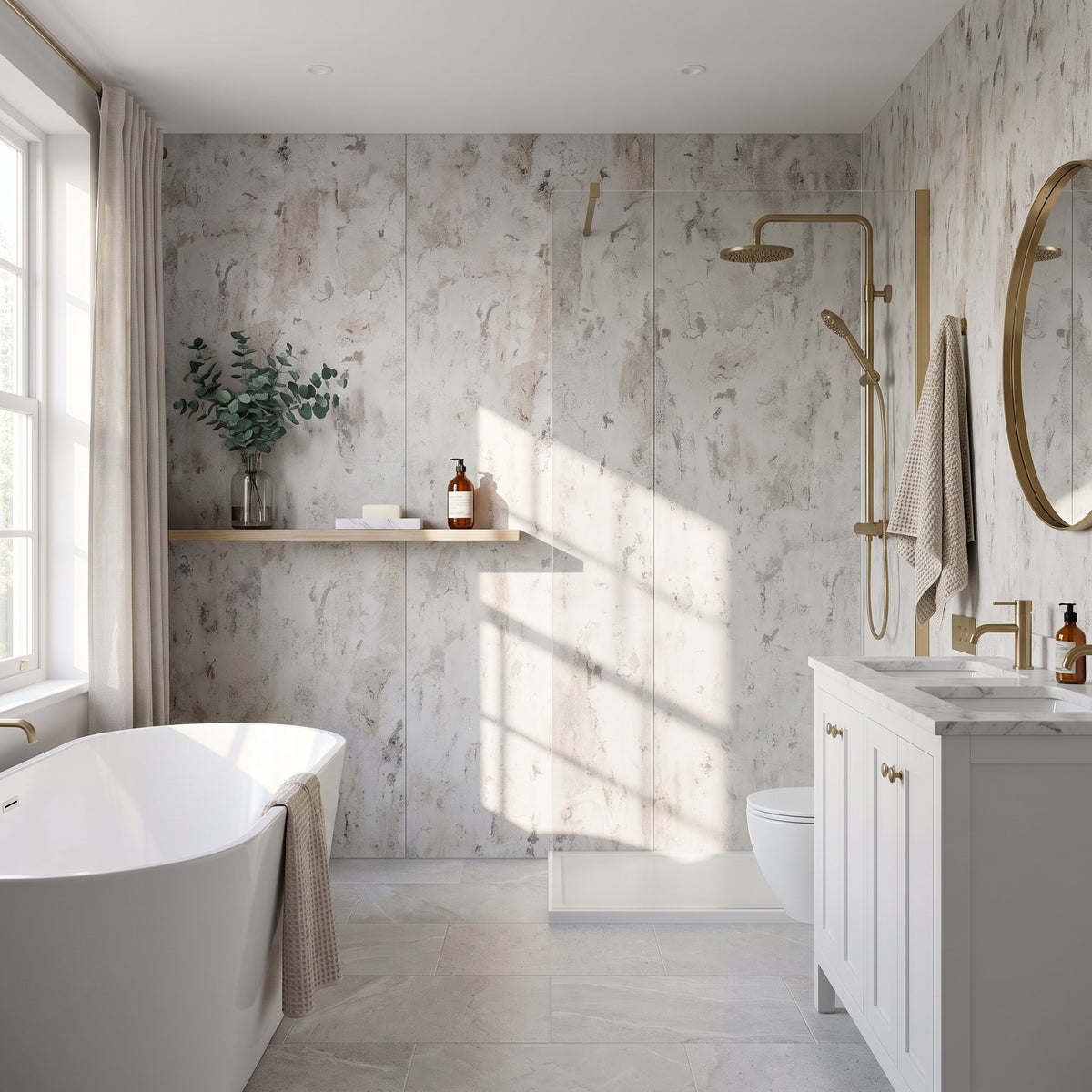Hydraset Veneto Concrete Matt 1200 x 2400 Square Edge Wall Panel
