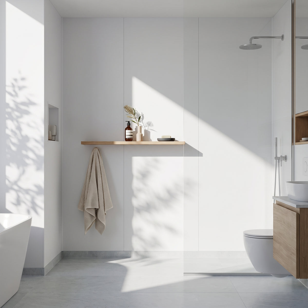 Hydraset White Matt 1200 x 2400 Setlock Wall Panel