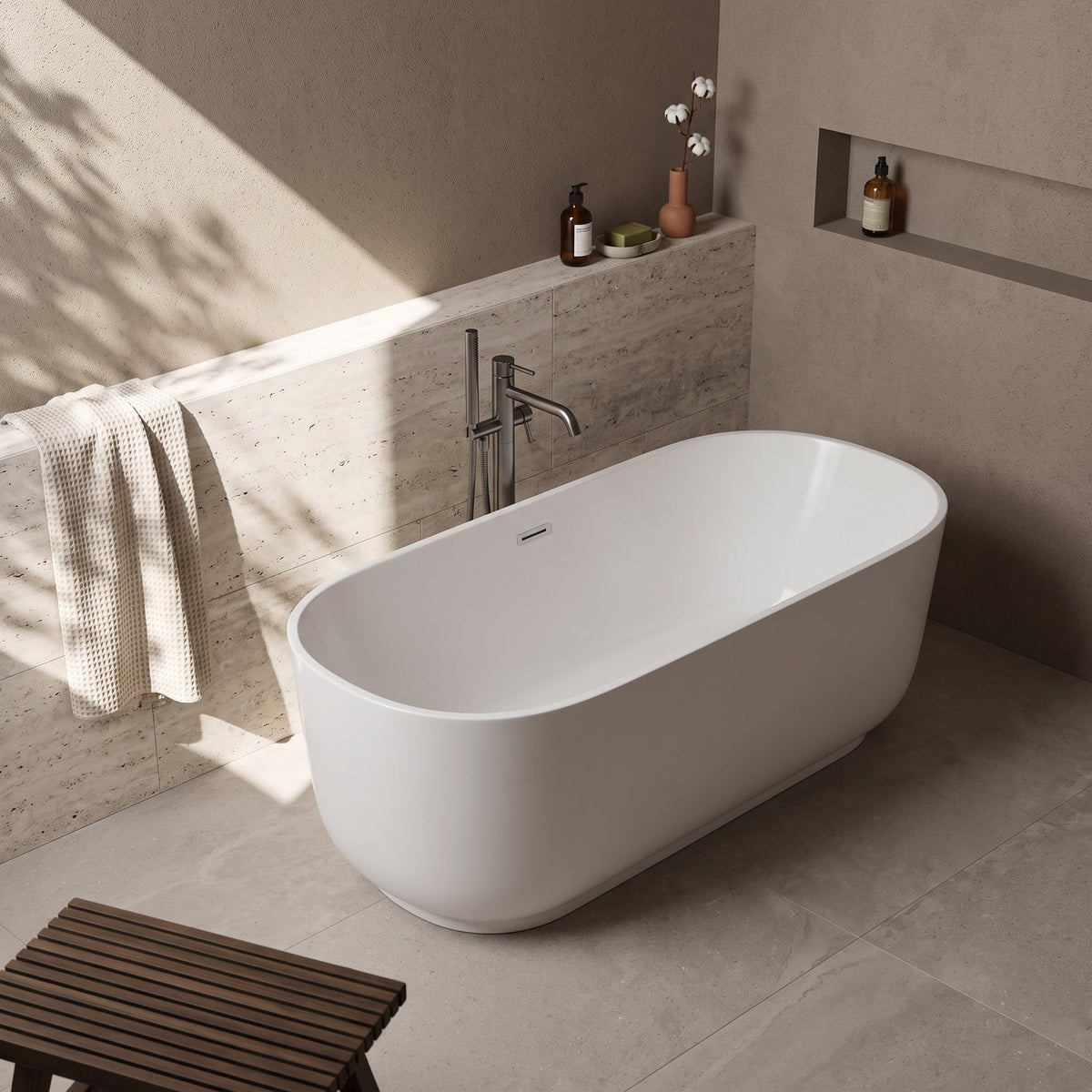 Fairford Livorna 1700 x 800 x 600mm Freestanding Bath