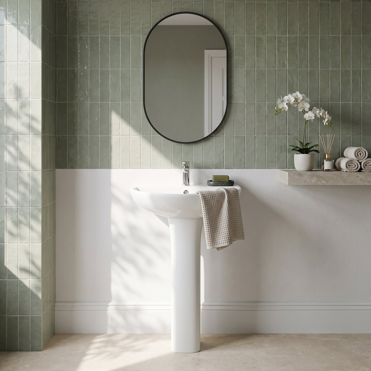 The Fairford Sierra 560mm Basin and Pedestal