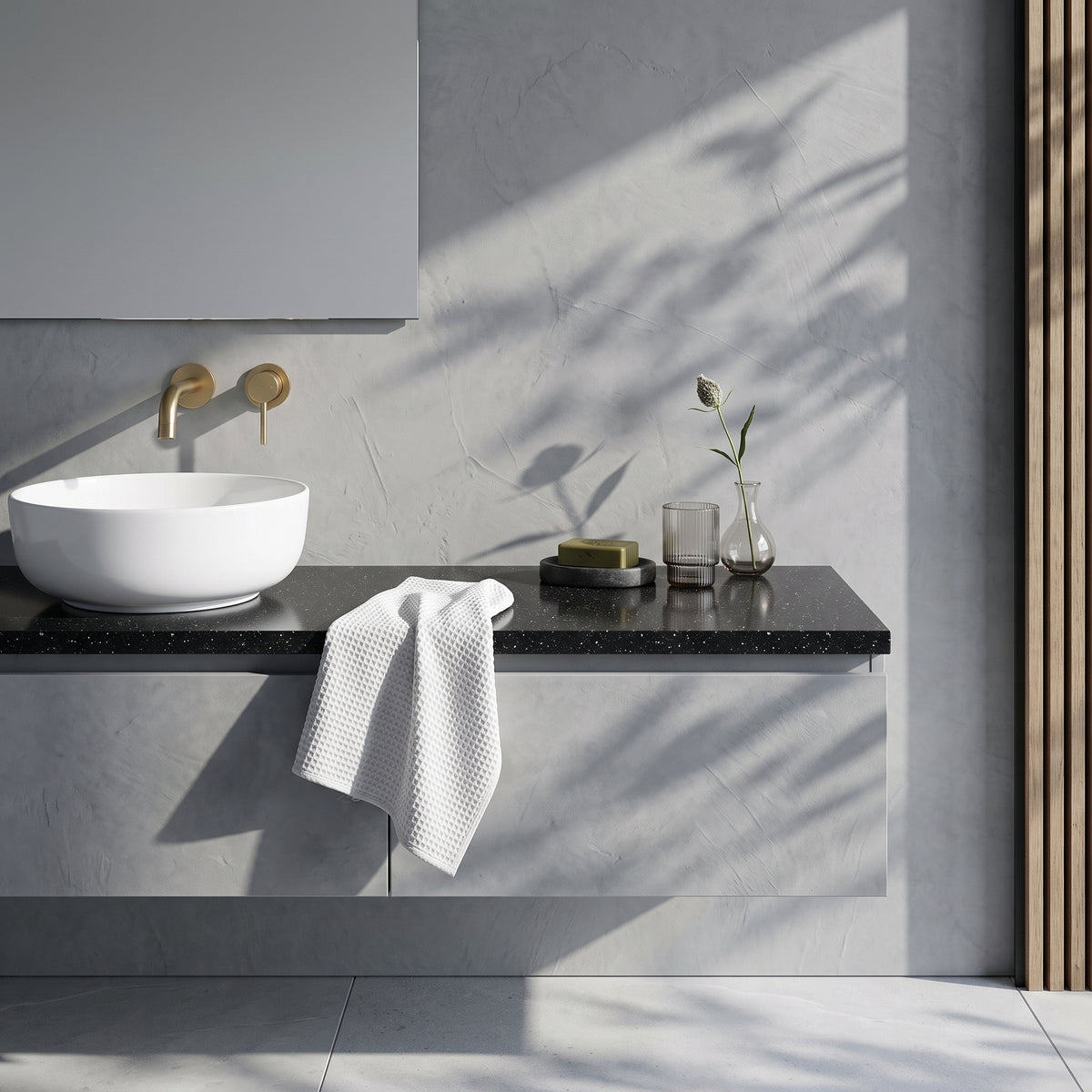 Fairford Black Sparkle Laminate Worktop 800 x 390 x 22mm
