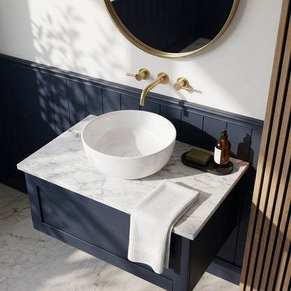 Fairford Carrera Marble Laminate Worktop 600 x 390 x 22mm
