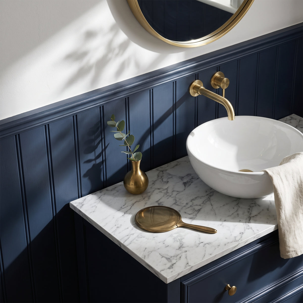 Fairford Carrera Marble Laminate Worktop 800 x 390 x 22mm
