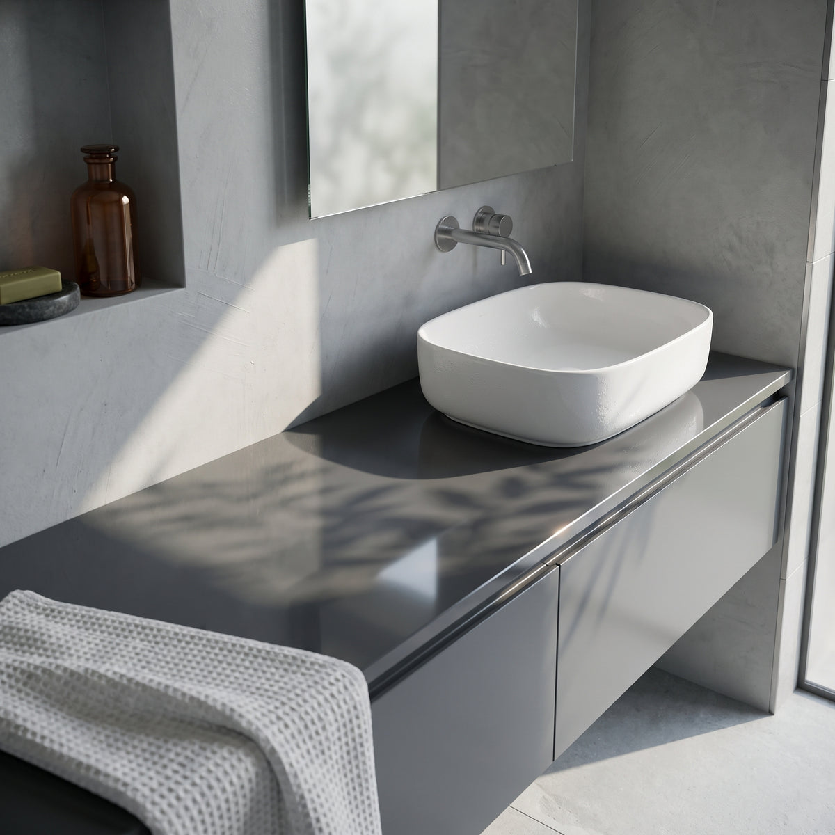 Fairford Gloss Grey Co-ordinating Worktop 800 x 390 x 18mm