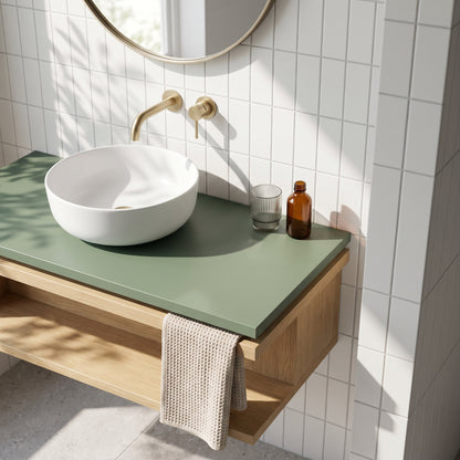 Fairford Satin Green Co-ordinating Worktop 800 x 390 x 18mm