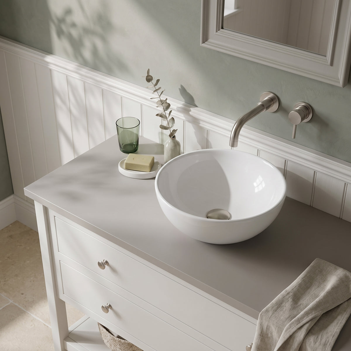 Fairford Satin Grey Co-ordinating Worktop 600 x 390 x 18mm
