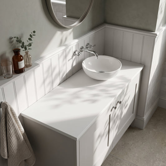 Fairford Satin White Co-ordinating Worktop 1200 x 390 x 18mm