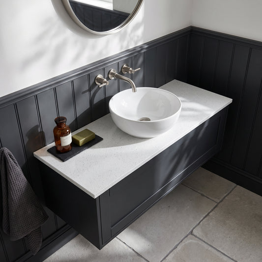 Fairford White Sparkle Laminate Worktop 1200 x 390 x 22mm