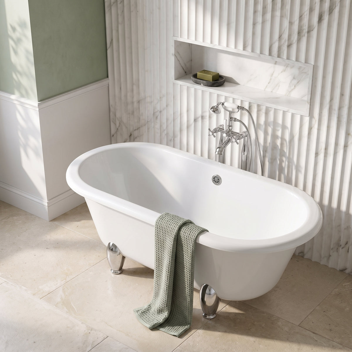 Fairford Bolsover 1500mm Freestanding Baths - Various Feet Options-Deacon Feet