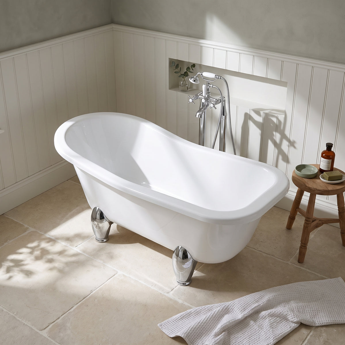 Fairford Portchester 1700mm Freestanding Baths - Various Feet Options-Deacon Feet