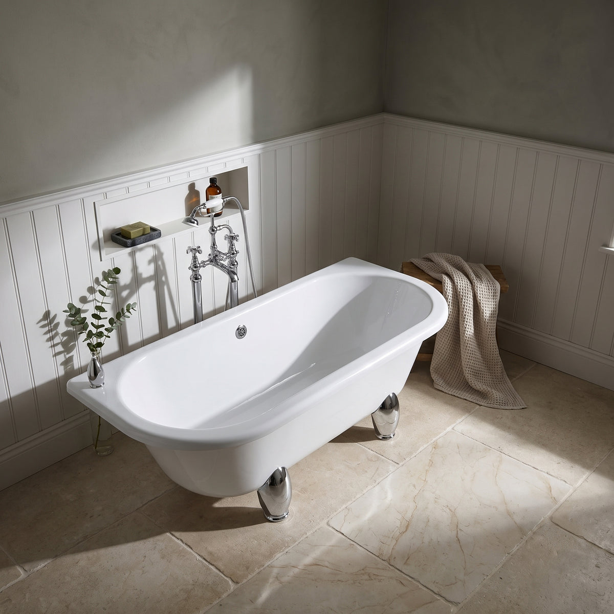 Fairford Warkworth 1700mm Freestanding Baths - Various Feet Options-Deacon Feet