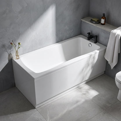 Fairford Dunsford 1500 x 700mm Sngl Ended Straight Bath, 0TH